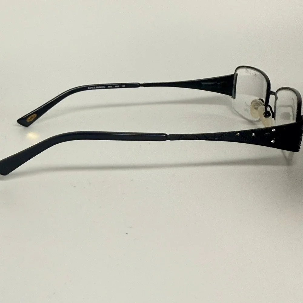 Safilo Emozioni 4343 0006 135 Black Semi Rimless Eyeglasses Frames